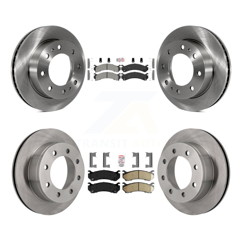 Disc Rotors and Semi-Metallic (Front) & Ceramic (Rear) Brake Pads Kit-K8A-102065 - Kit.bestparts.ca