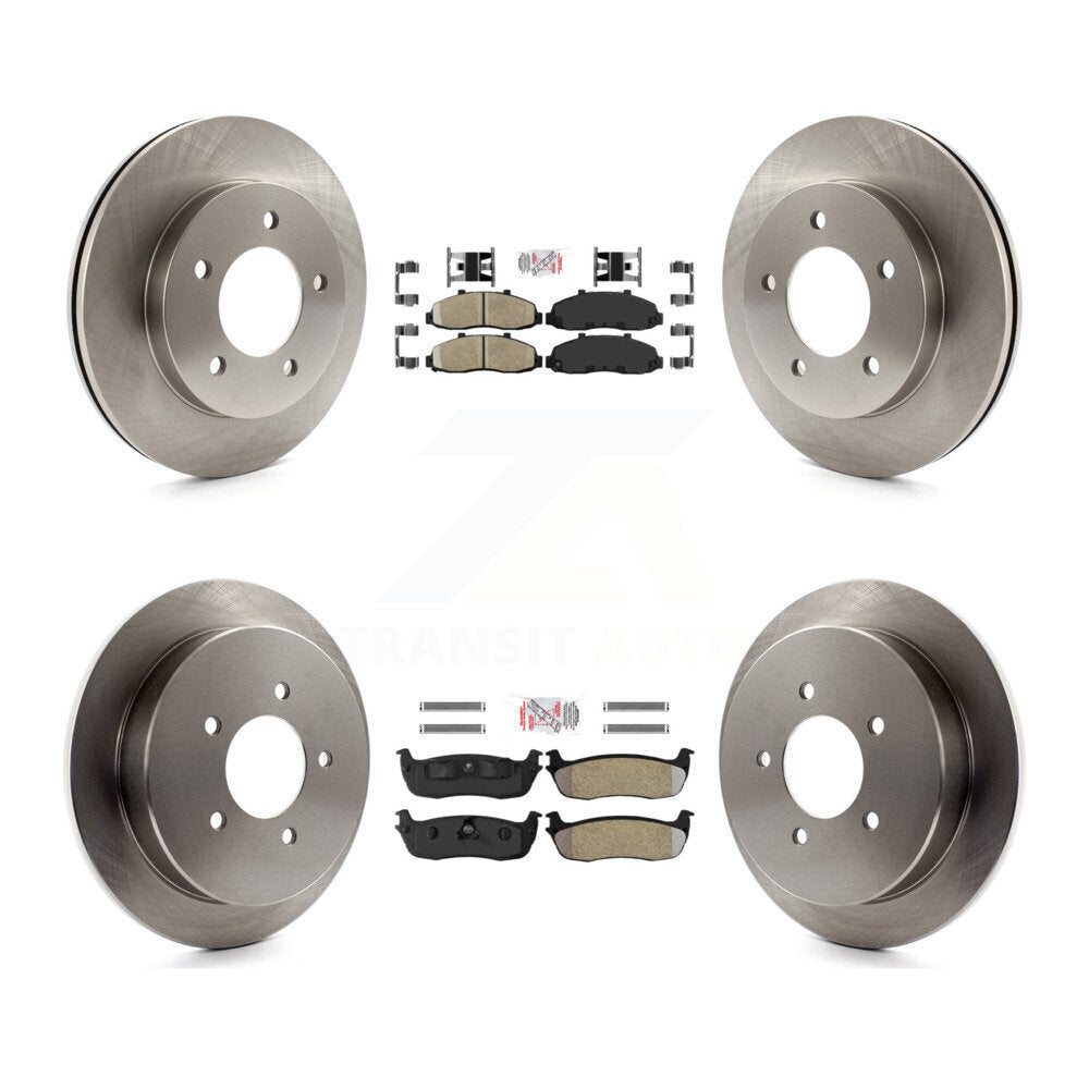 disc rotors and ceramic front semi metallic rear brake pads-k8a-102117 - Kit.bestparts.ca