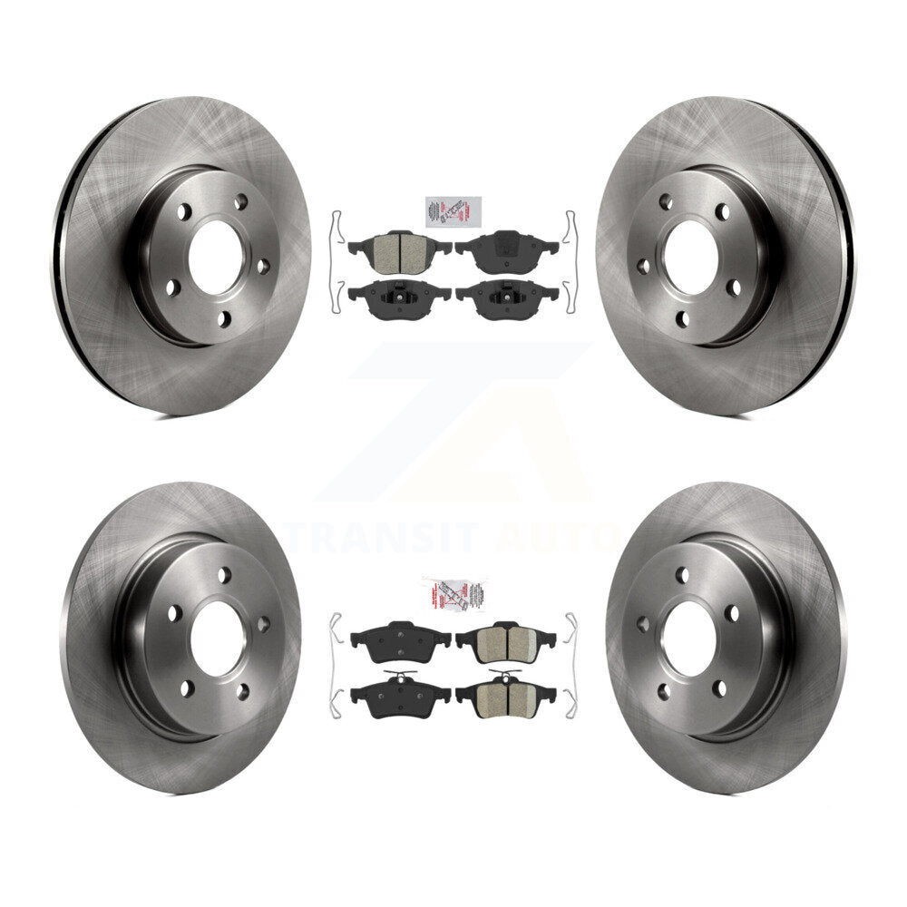 Disc Rotors and Semi-Metallic (Front) & Ceramic (Rear) Brake Pads Kit-K8A-102123 - Kit.bestparts.ca
