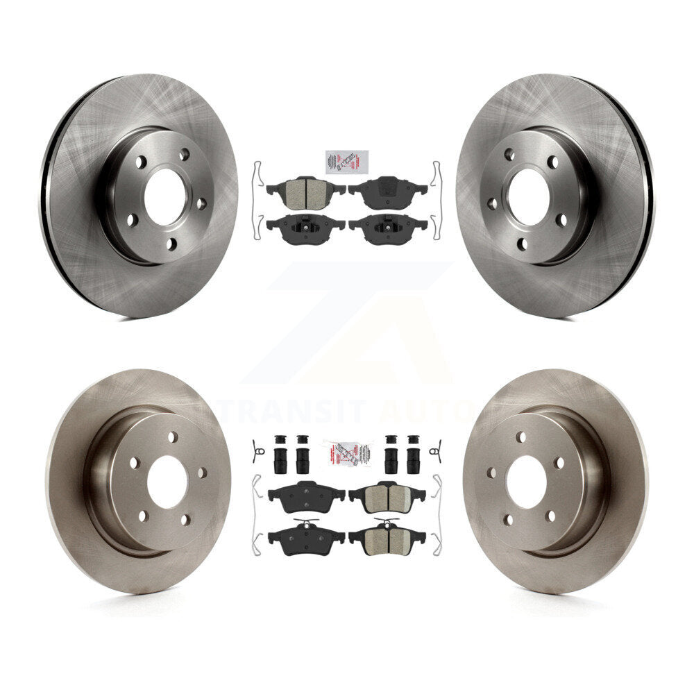 Disc Rotors and Semi-Metallic (Front) & Ceramic (Rear) Brake Pads Kit-K8A-102131 - Kit.bestparts.ca