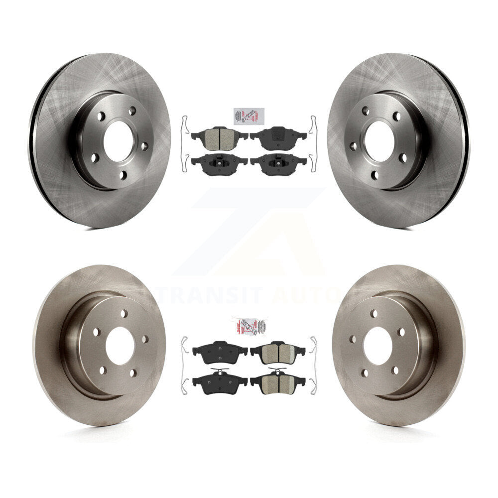 Disc Rotors and Semi-Metallic (Front) & Ceramic (Rear) Brake Pads Kit-K8A-102132 - Kit.bestparts.ca