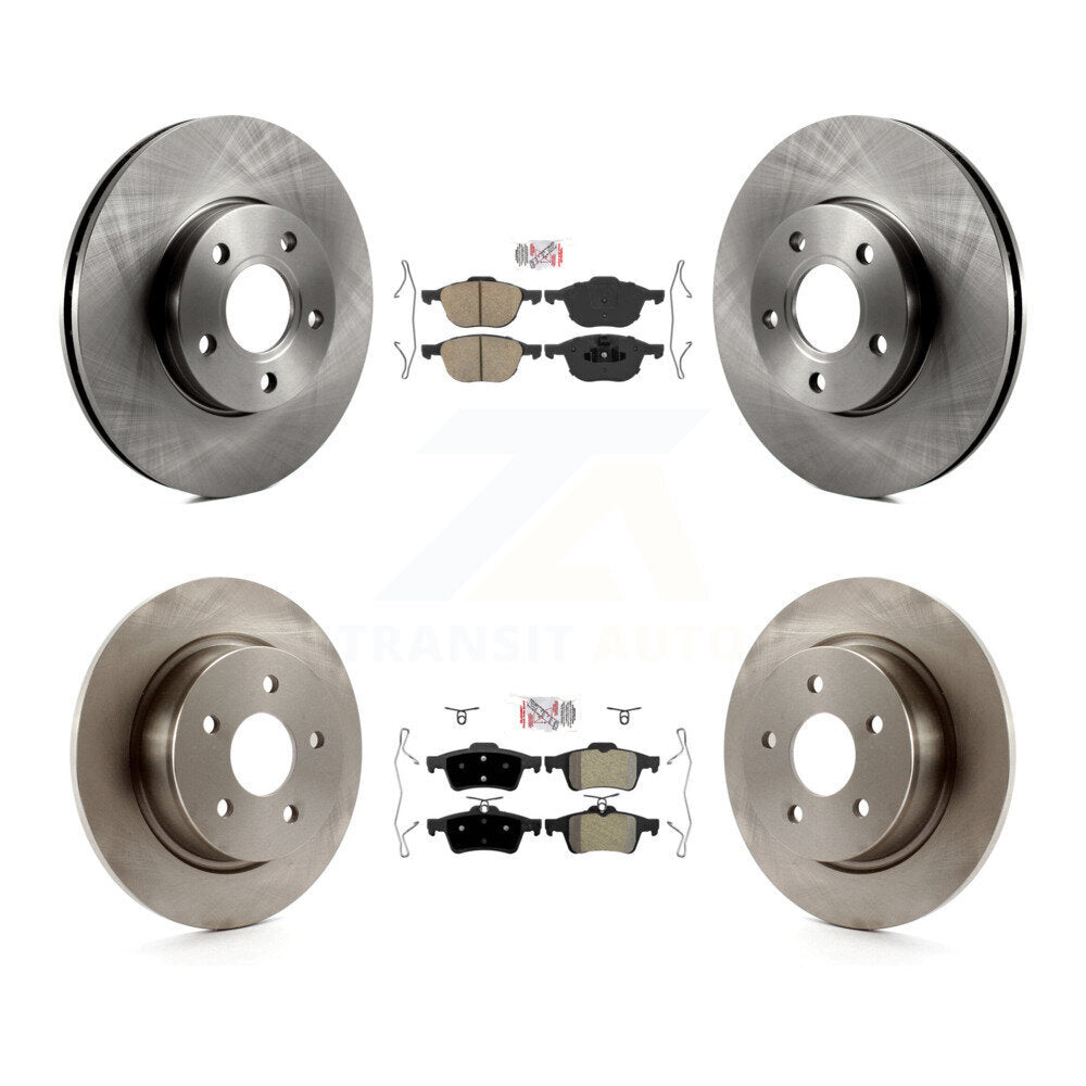 Disc Rotors and Ceramic (Front) & Semi-Metallic (Rear) Brake Pads Kit-K8A-102136 - Kit.bestparts.ca