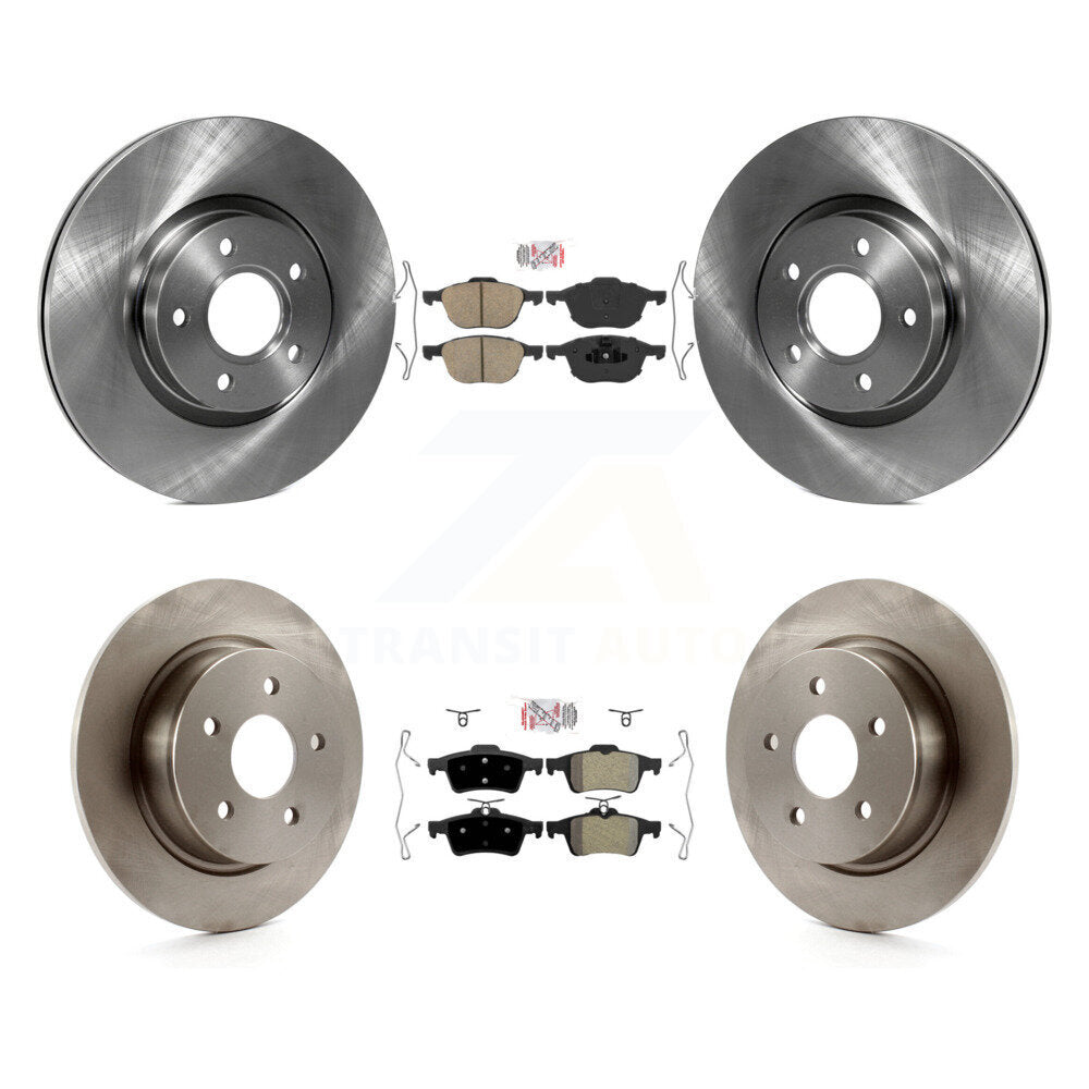 Disc Rotors and Ceramic (Front) & Semi-Metallic (Rear) Brake Pads Kit-K8A-102145 - Kit.bestparts.ca