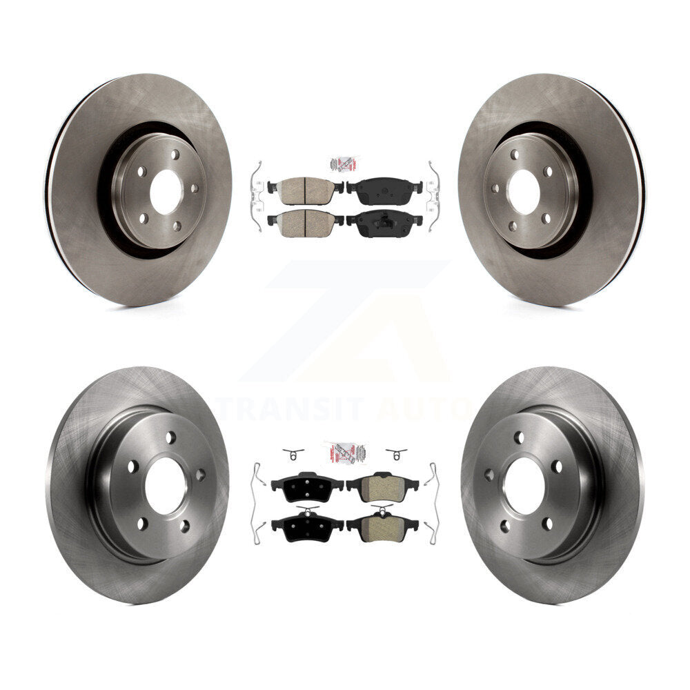 disc rotors and ceramic front semi metallic rear brake pads-k8a-102148 - Kit.bestparts.ca