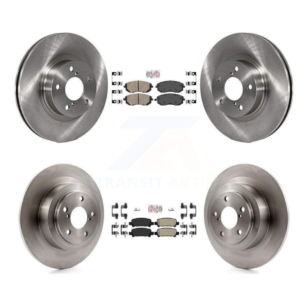 Disc Rotors and Ceramic (Front) & Semi-Metallic (Rear) Brake Pads Kit-K8A-102224 - Kit.bestparts.ca