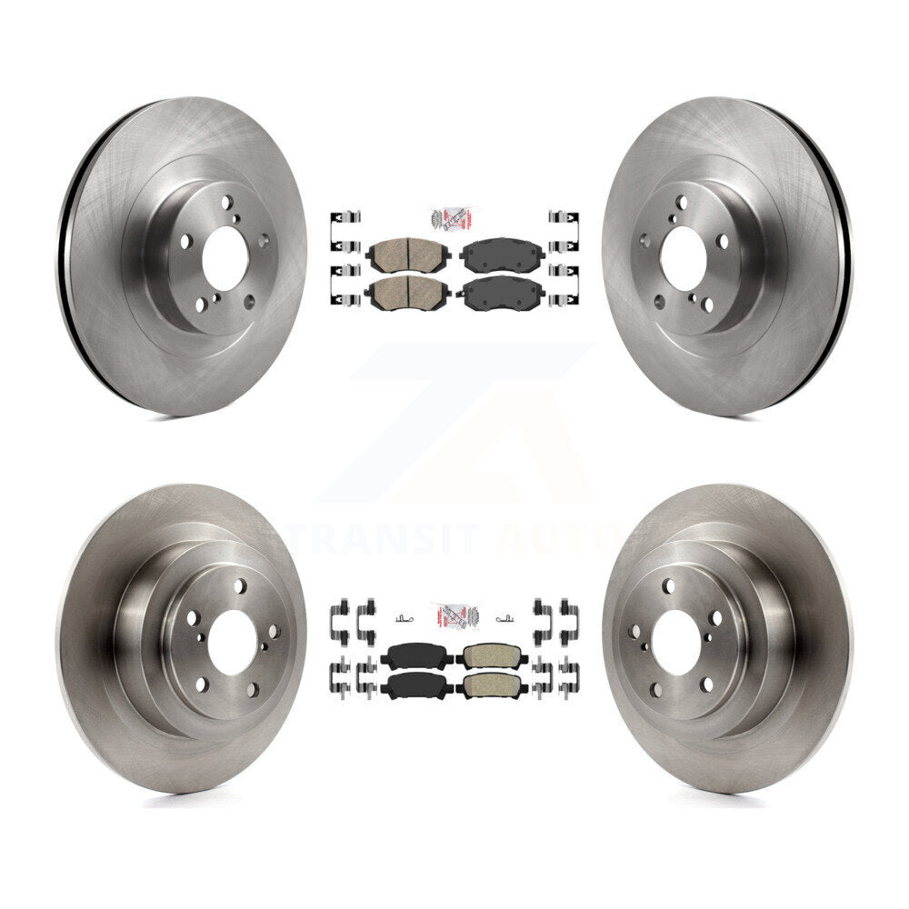 Disc Rotors and Ceramic (Front) & Semi-Metallic (Rear) Brake Pads Kit-K8A-102226 - Kit.bestparts.ca