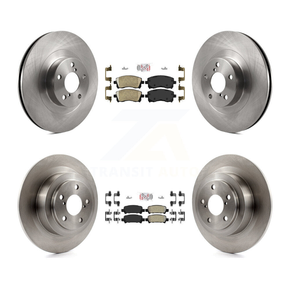 Disc Rotors and Ceramic (Front) & Semi-Metallic (Rear) Brake Pads Kit-K8A-102268 - Kit.bestparts.ca