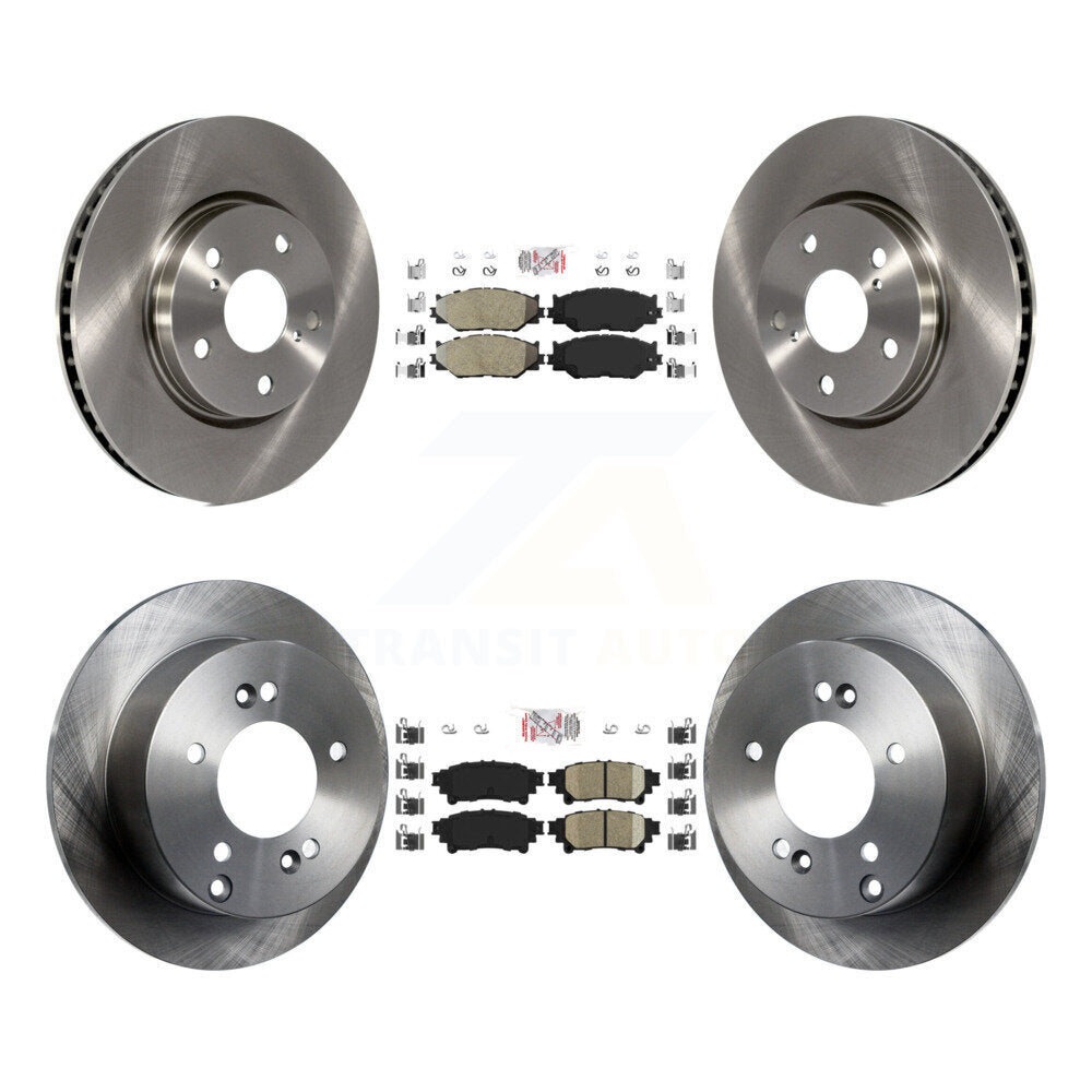 Disc Rotors and Semi-Metallic (Front) & Ceramic (Rear) Brake Pads Kit-K8A-102350 - Kit.bestparts.ca