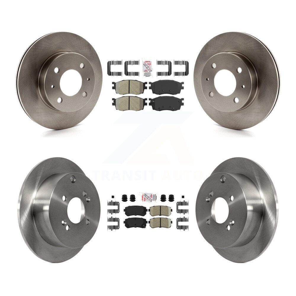 Disc Rotors and Semi-Metallic (Front) & Ceramic (Rear) Brake Pads Kit-K8A-102529 - Kit.bestparts.ca