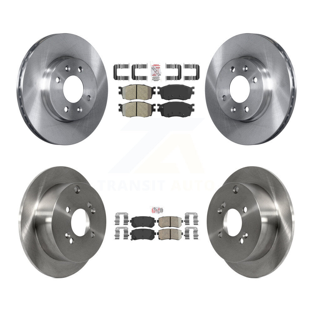 Disc Rotors and Semi-Metallic (Front) & Ceramic (Rear) Brake Pads Kit-K8A-102530 - Kit.bestparts.ca