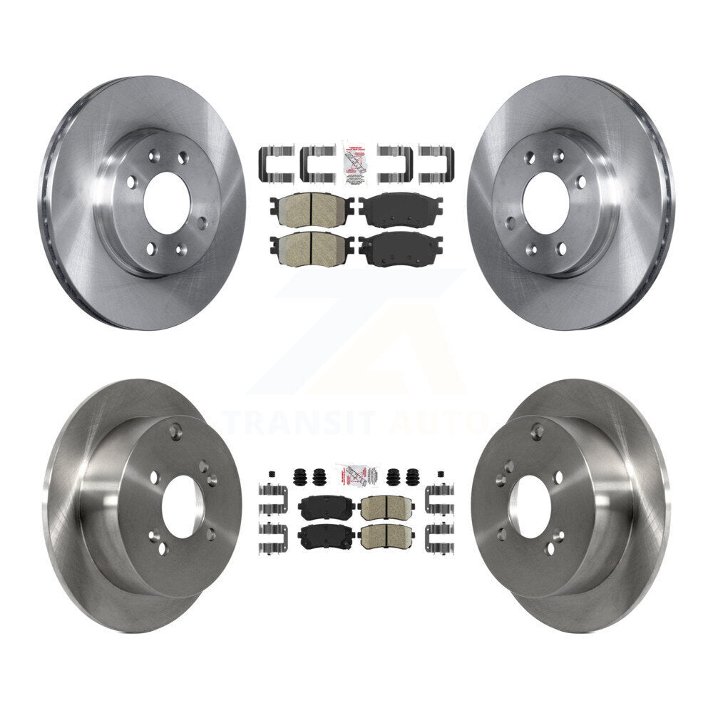 Disc Rotors and Semi-Metallic (Front) & Ceramic (Rear) Brake Pads Kit-K8A-102531 - Kit.bestparts.ca