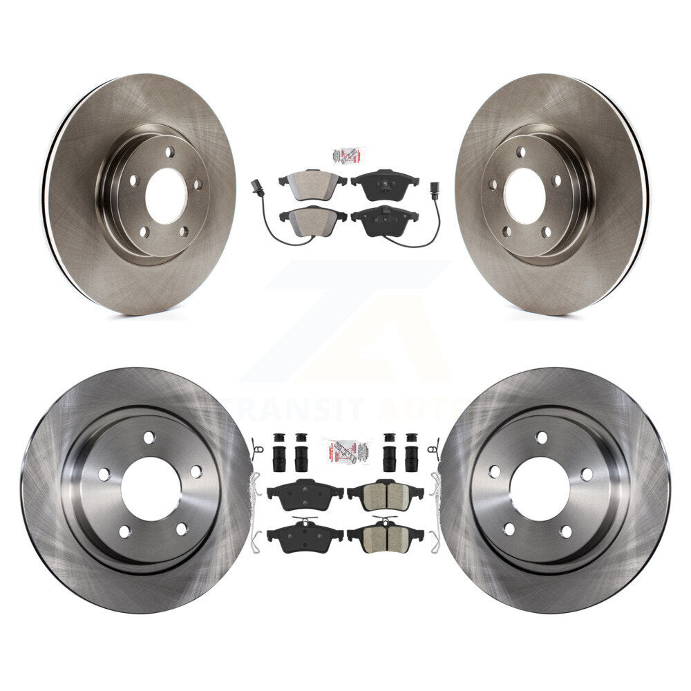 Disc Rotors and Semi-Metallic (Front) & Ceramic (Rear) Brake Pads Kit-K8A-102615 - Kit.bestparts.ca