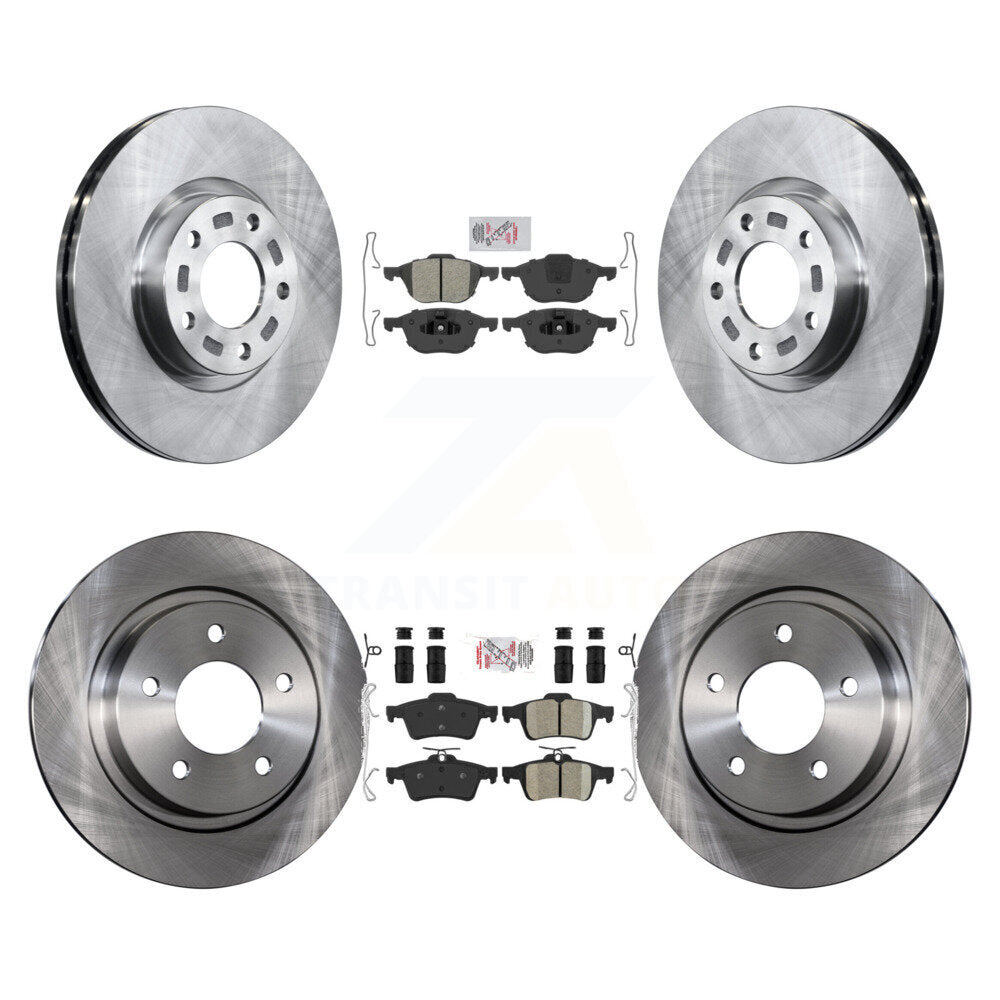 Disc Rotors and Semi-Metallic (Front) & Ceramic (Rear) Brake Pads Kit-K8A-102618 - Kit.bestparts.ca