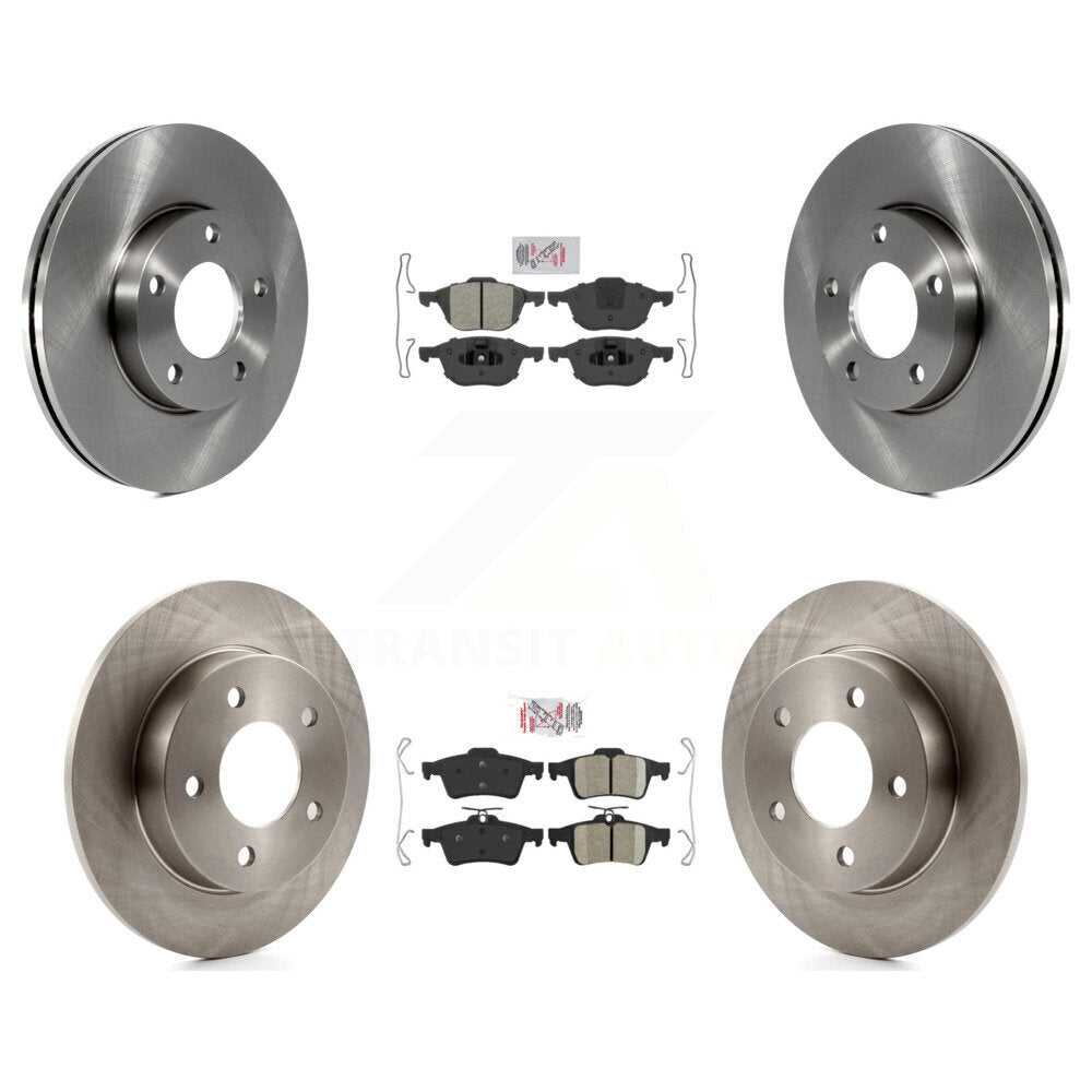 Disc Rotors and Semi-Metallic (Front) & Ceramic (Rear) Brake Pads Kit-K8A-102625 - Kit.bestparts.ca