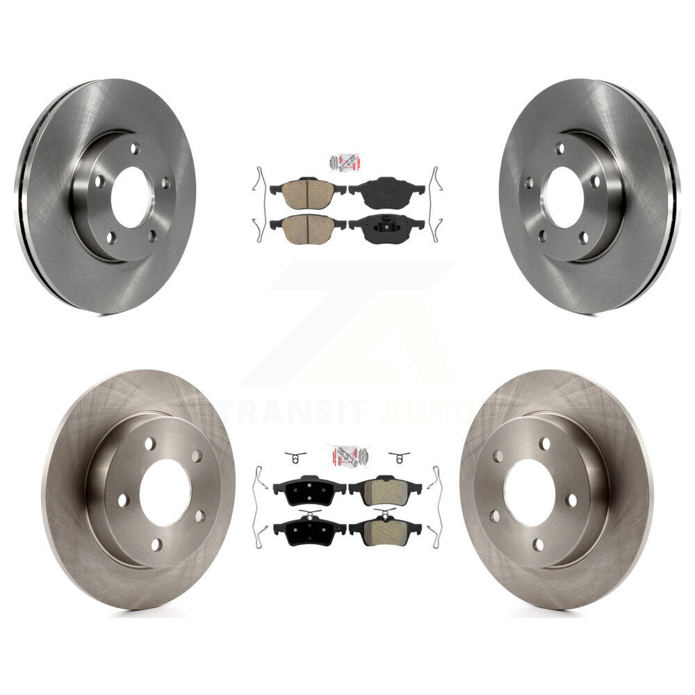 Disc Rotors and Ceramic (Front) & Semi-Metallic (Rear) Brake Pads Kit-K8A-102626 - Kit.bestparts.ca