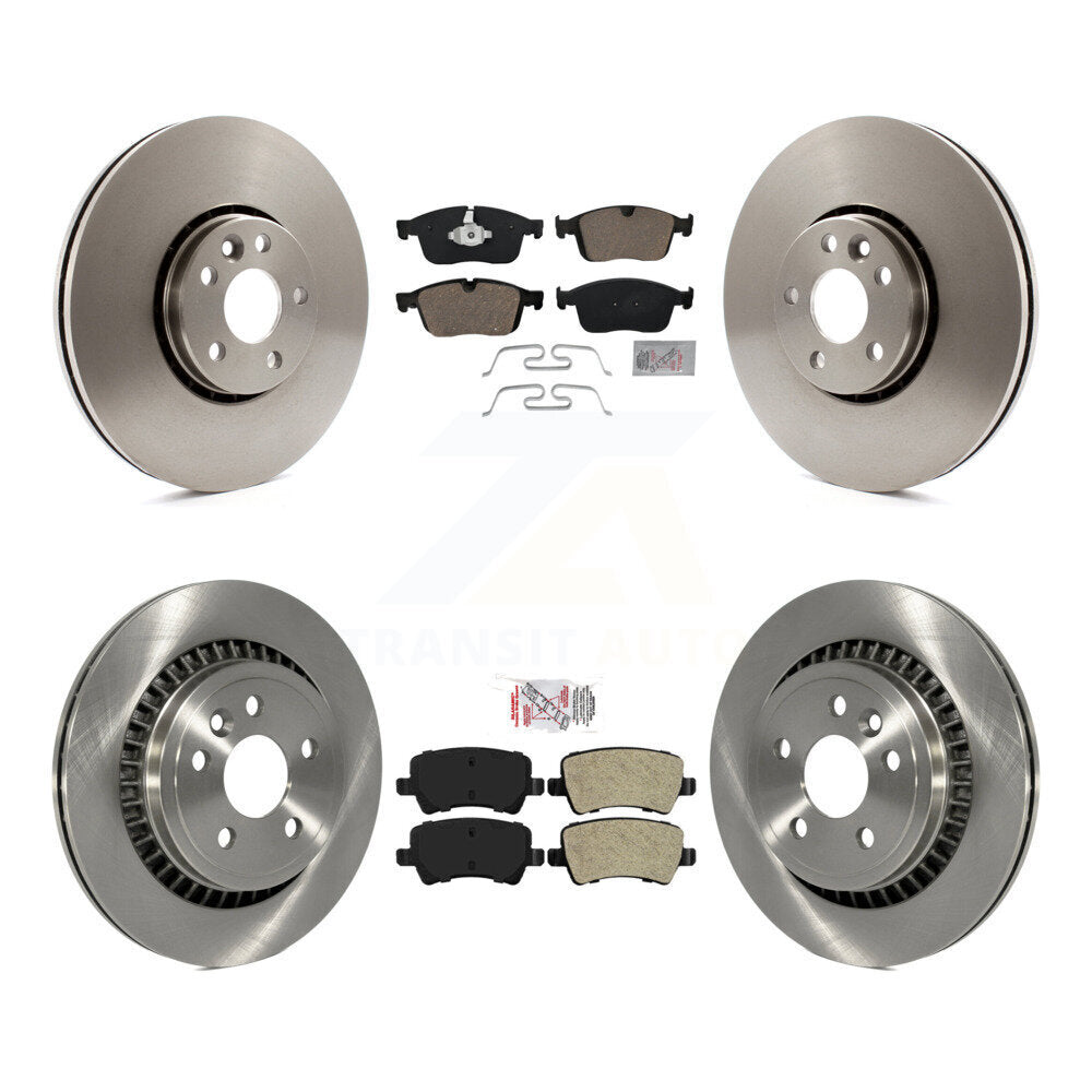 disc rotors and ceramic front semi metallic rear brake pads-k8a-102830 - Kit.bestparts.ca