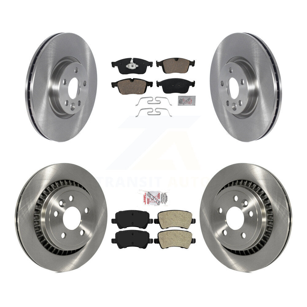 disc rotors and ceramic front semi metallic rear brake pads-k8a-102831 - Kit.bestparts.ca