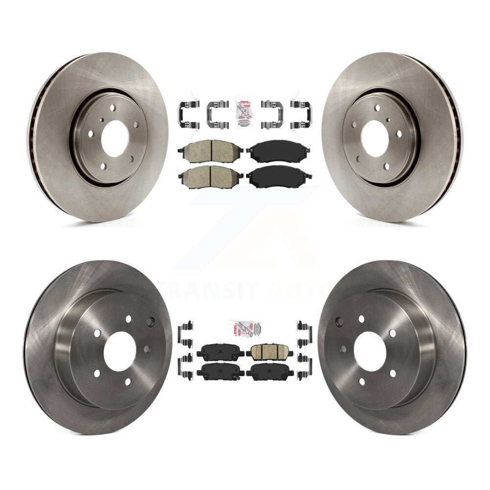 Disc Rotors and Semi-Metallic (Front) & Ceramic (Rear) Brake Pads Kit-K8A-103009