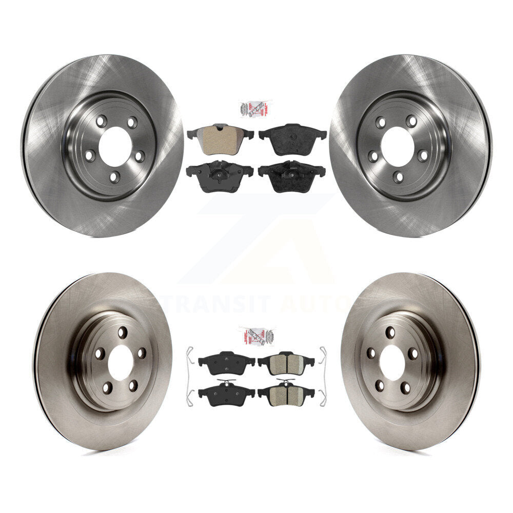 Disc Rotors and Semi-Metallic (Front) & Ceramic (Rear) Brake Pads Kit-K8A-103054 - Kit.bestparts.ca