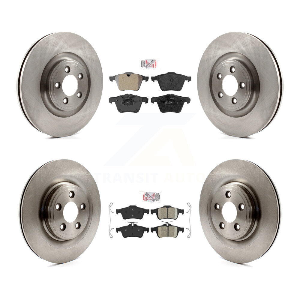 Disc Rotors and Semi-Metallic (Front) & Ceramic (Rear) Brake Pads Kit-K8A-103057 - Kit.bestparts.ca