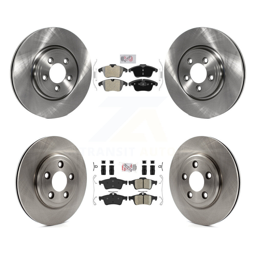 Disc Rotors and Semi-Metallic (Front) & Ceramic (Rear) Brake Pads Kit-K8A-103059 - Kit.bestparts.ca