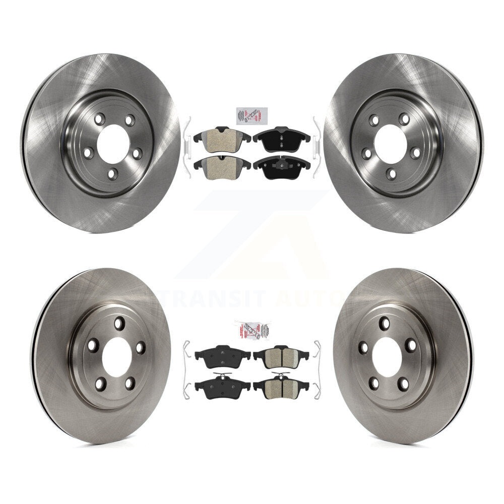 Disc Rotors and Semi-Metallic (Front) & Ceramic (Rear) Brake Pads Kit-K8A-103060 - Kit.bestparts.ca