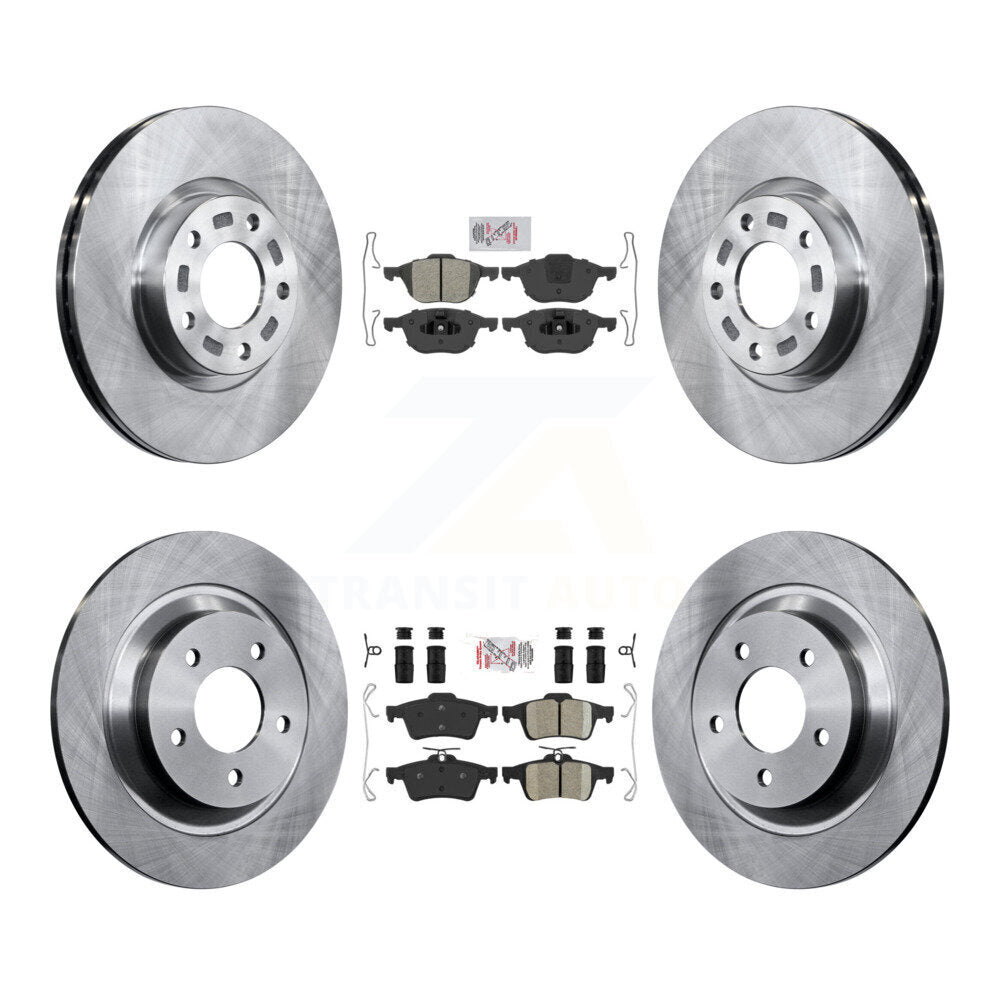 Disc Rotors and Semi-Metallic (Front) & Ceramic (Rear) Brake Pads Kit-K8A-103086 - Kit.bestparts.ca