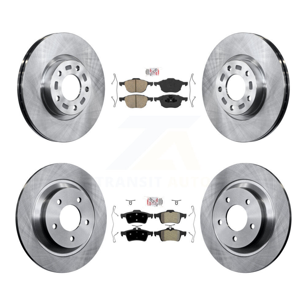 Disc Rotors and Ceramic (Front) & Semi-Metallic (Rear) Brake Pads Kit-K8A-103088 - Kit.bestparts.ca