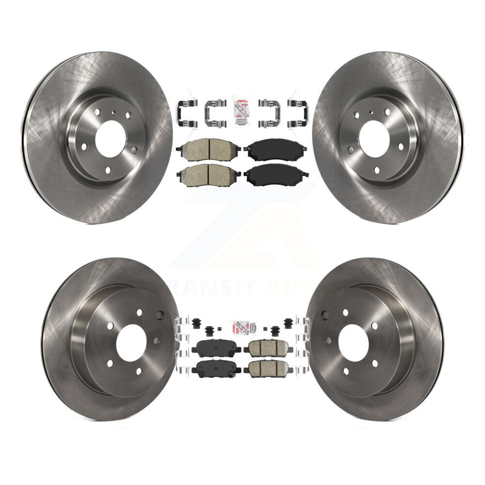Disc Rotors and Semi-Metallic (Front) & Ceramic (Rear) Brake Pads Kit-K8A-103217 - Kit.bestparts.ca