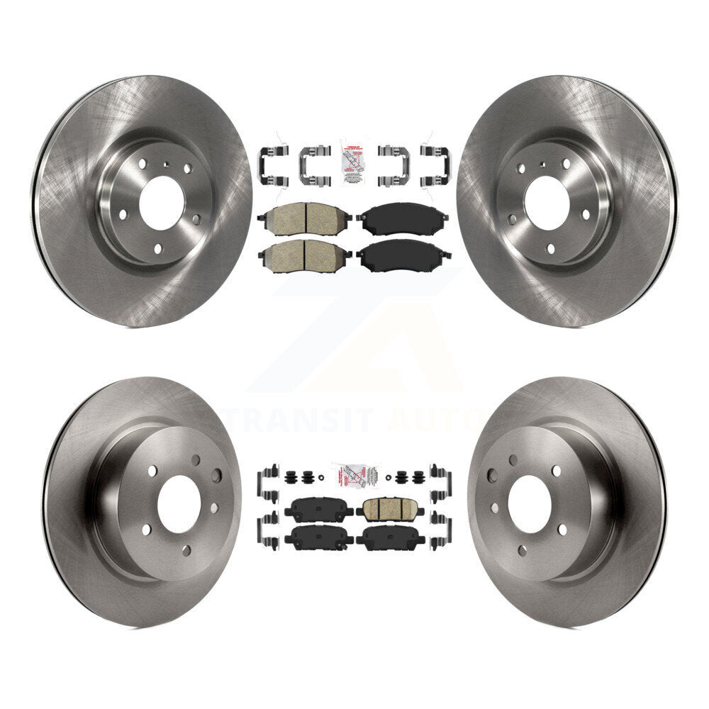 Disc Rotors and Semi-Metallic (Front) & Ceramic (Rear) Brake Pads Kit-K8A-103222 - Kit.bestparts.ca