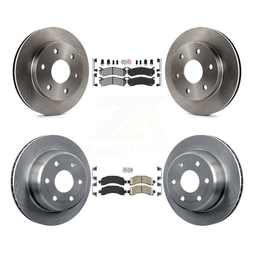disc rotors and semi metallic front ceramic rear brake pads-k8a-103237 - Kit.bestparts.ca