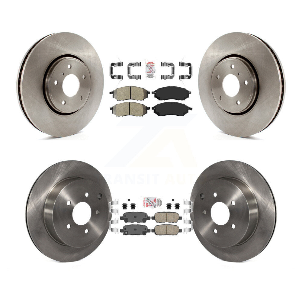 disc rotors and semi metallic front ceramic rear brake pads-k8a-103270 - Kit.bestparts.ca