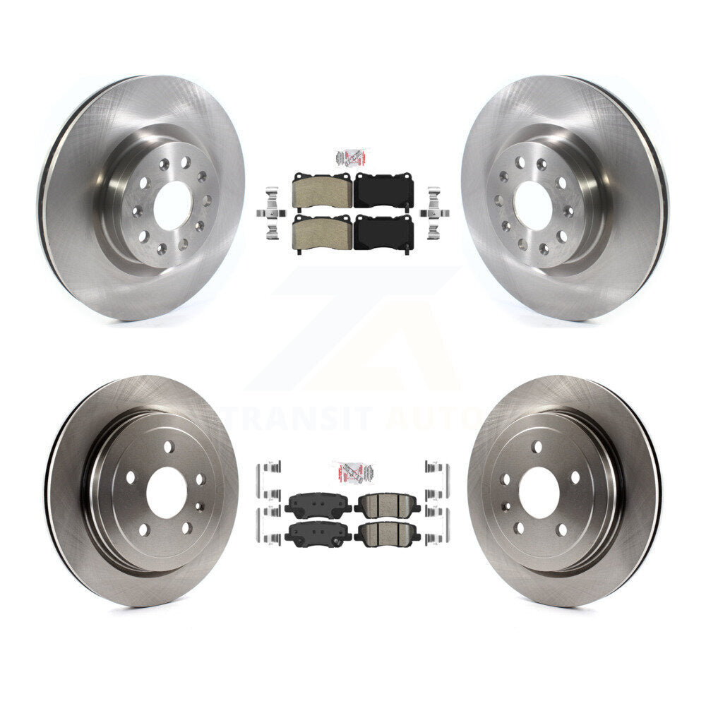 Disc Rotors and Semi-Metallic (Front) & Ceramic (Rear) Brake Pads Kit-K8A-103334 - Kit.bestparts.ca