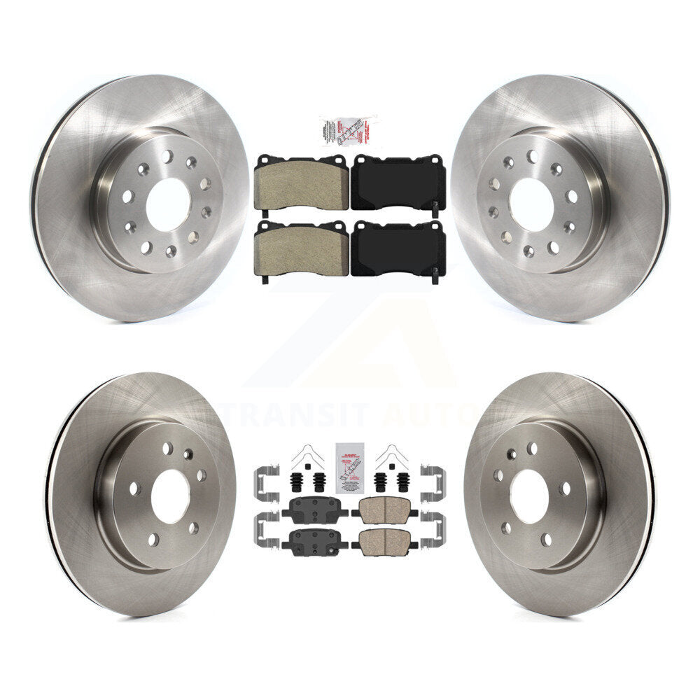 Disc Rotors and Semi-Metallic (Front) & Ceramic (Rear) Brake Pads Kit-K8A-103339 - Kit.bestparts.ca