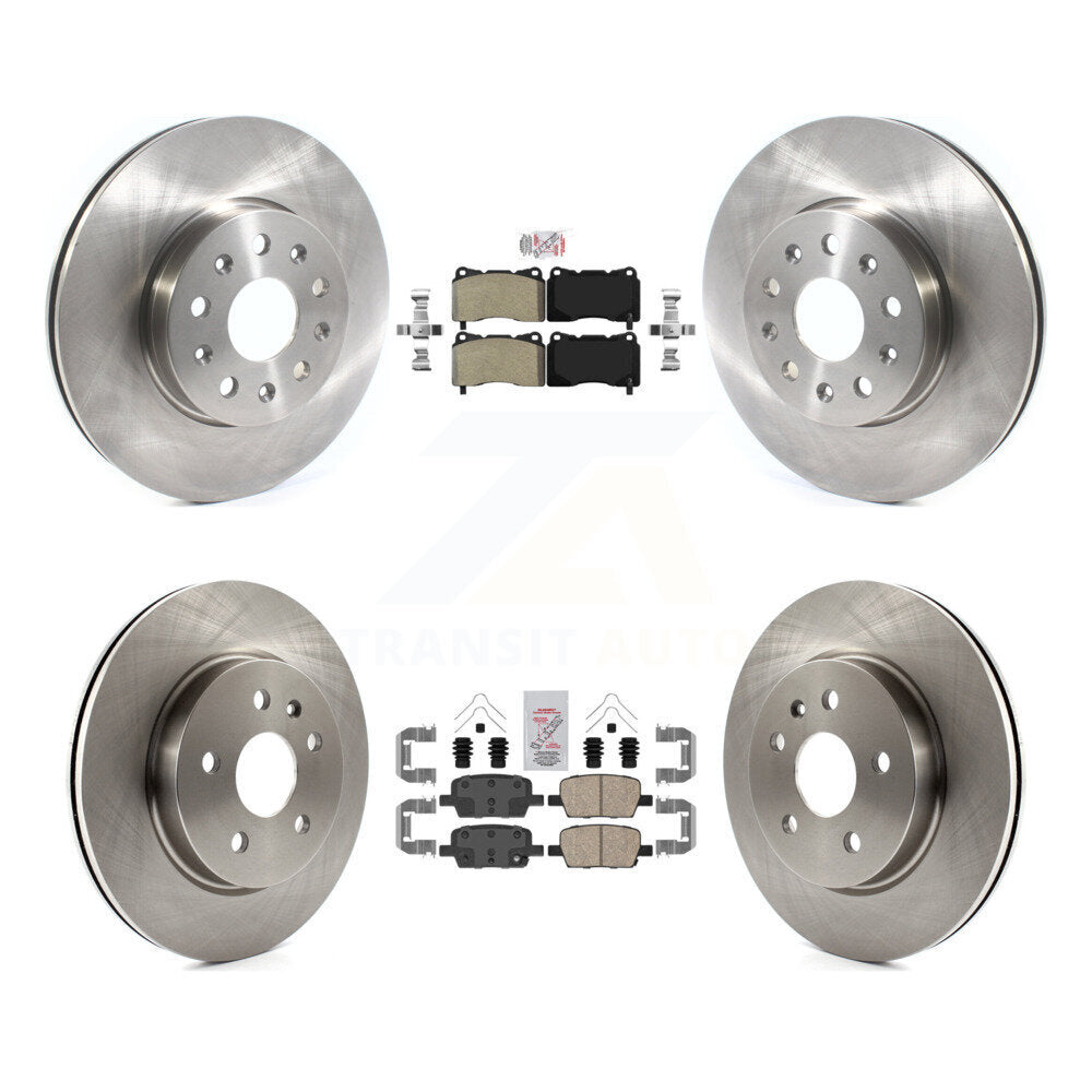 Disc Rotors and Semi-Metallic (Front) & Ceramic (Rear) Brake Pads Kit-K8A-103343 - Kit.bestparts.ca