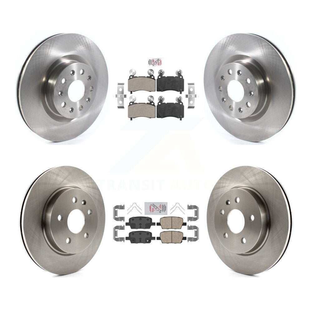 Disc Rotors and Semi-Metallic (Front) & Ceramic (Rear) Brake Pads Kit-K8A-103358 - Kit.bestparts.ca