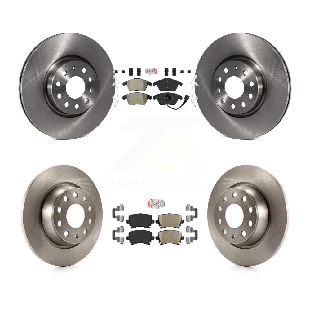 Disc Rotors and Semi-Metallic (Front) & Ceramic (Rear) Brake Pads Kit-K8A-103421 - Kit.bestparts.ca