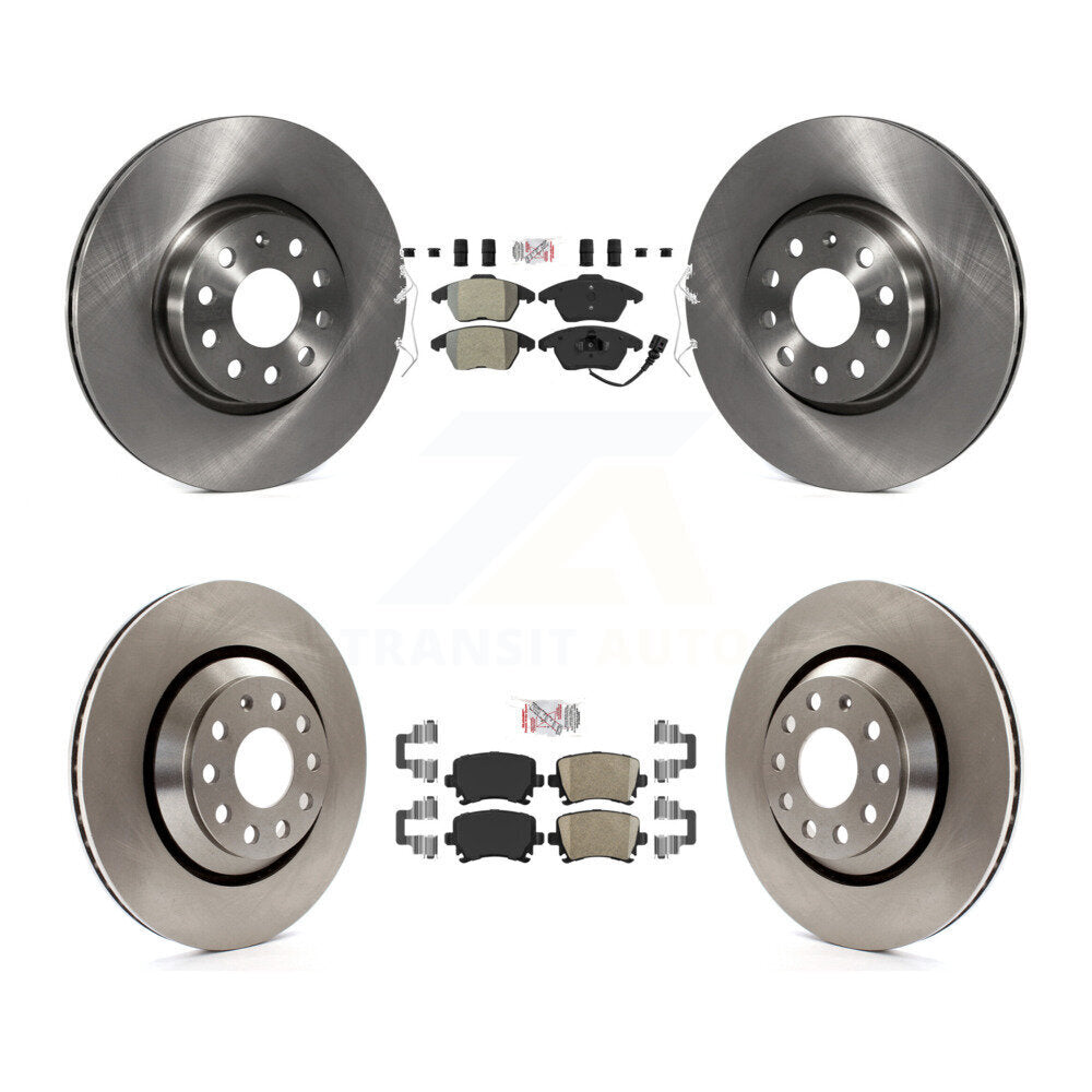 disc rotors and semi metallic front ceramic rear brake pads-k8a-103429 - Kit.bestparts.ca