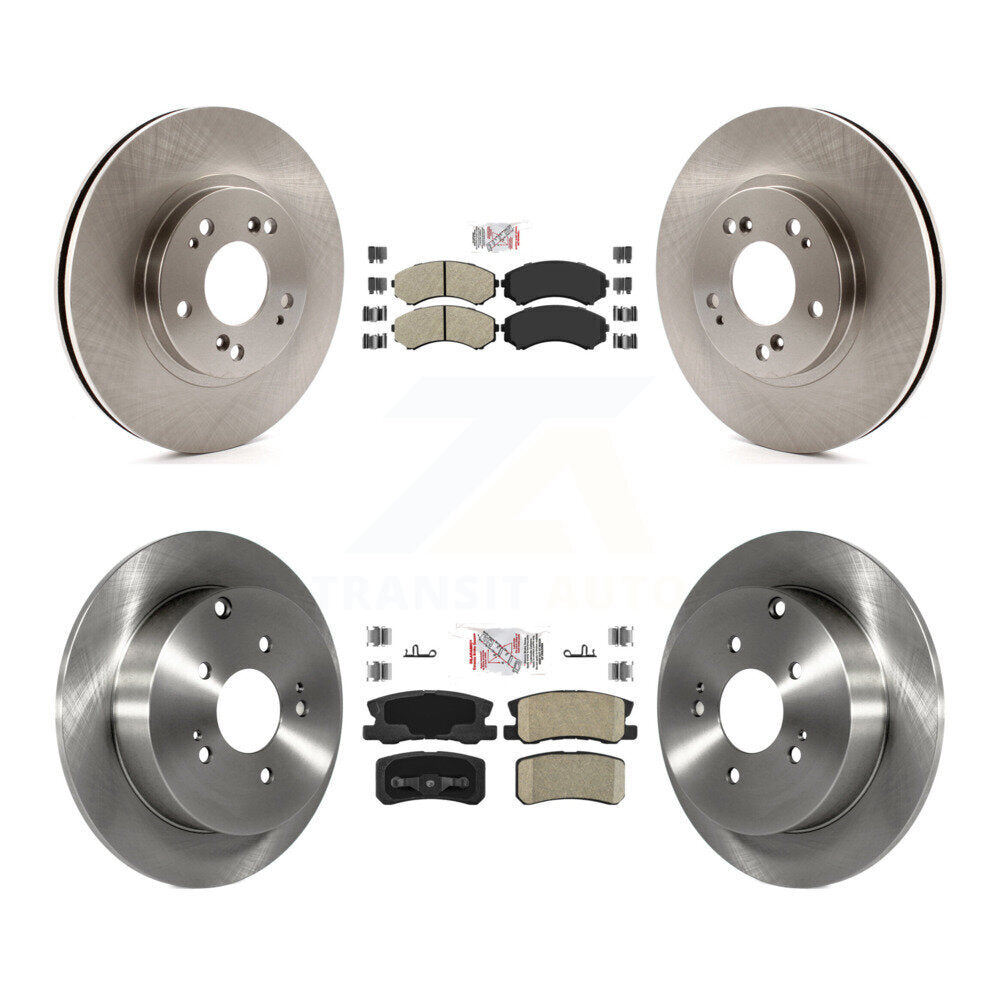 Disc Rotors and Semi-Metallic (Front) & Ceramic (Rear) Brake Pads Kit-K8A-103585 - Kit.bestparts.ca