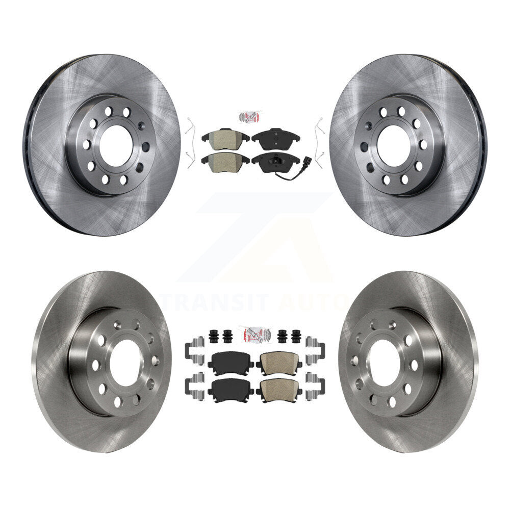 Disc Rotors and Semi-Metallic (Front) & Ceramic (Rear) Brake Pads Kit-K8A-103623 - Kit.bestparts.ca