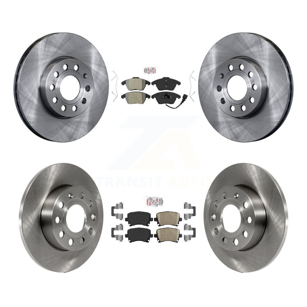 Disc Rotors and Semi-Metallic (Front) & Ceramic (Rear) Brake Pads Kit-K8A-103624 - Kit.bestparts.ca