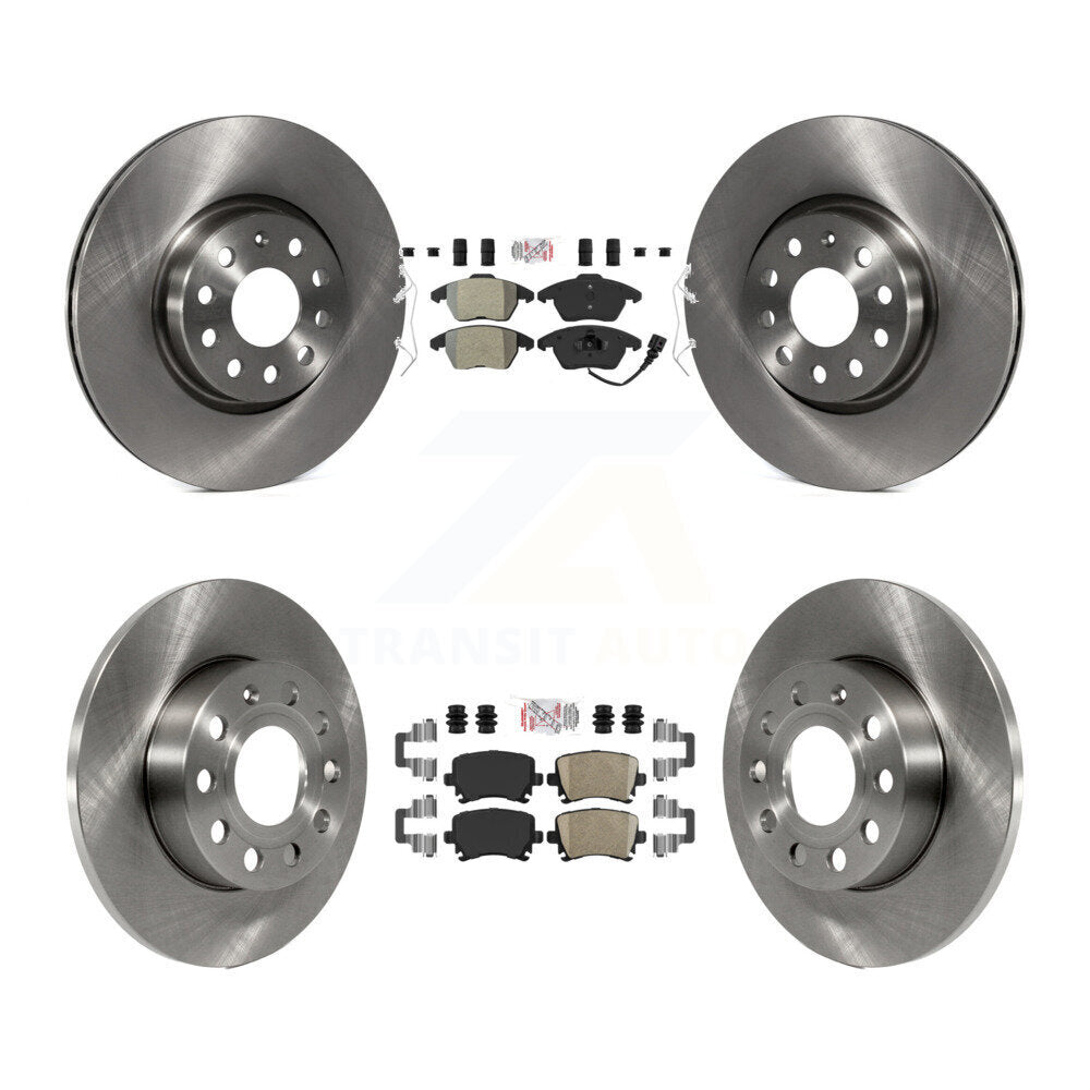 Disc Rotors and Semi-Metallic (Front) & Ceramic (Rear) Brake Pads Kit-K8A-103658 - Kit.bestparts.ca