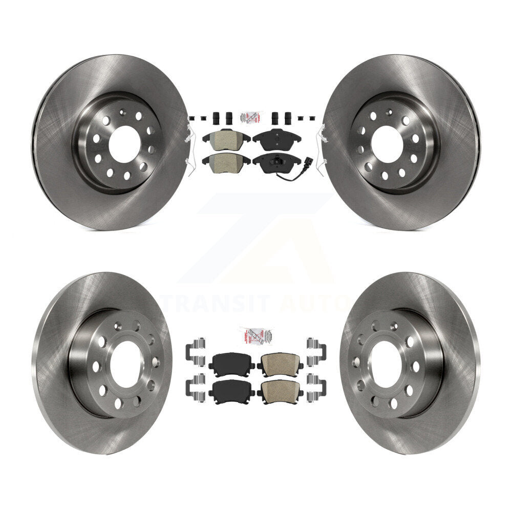 Disc Rotors and Semi-Metallic (Front) & Ceramic (Rear) Brake Pads Kit-K8A-103659 - Kit.bestparts.ca