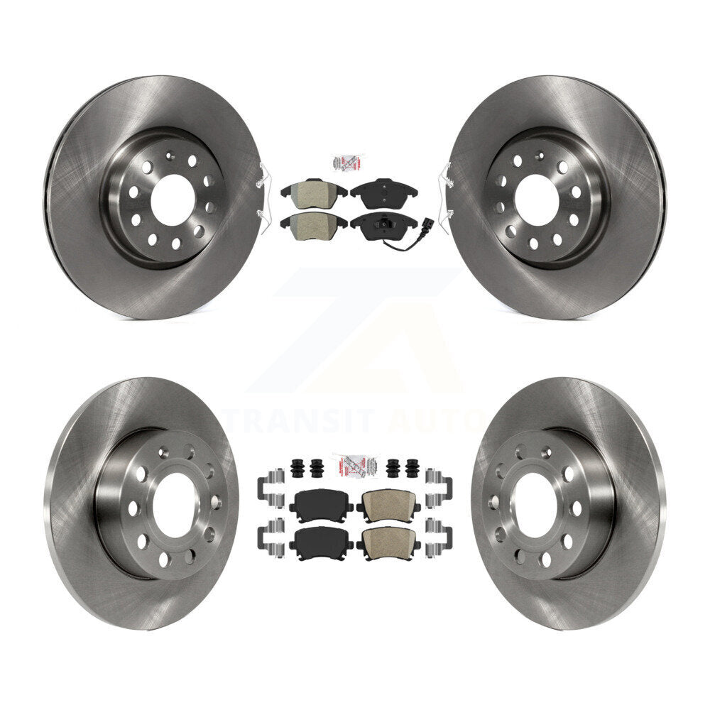 Disc Rotors and Semi-Metallic (Front) & Ceramic (Rear) Brake Pads Kit-K8A-103661 - Kit.bestparts.ca