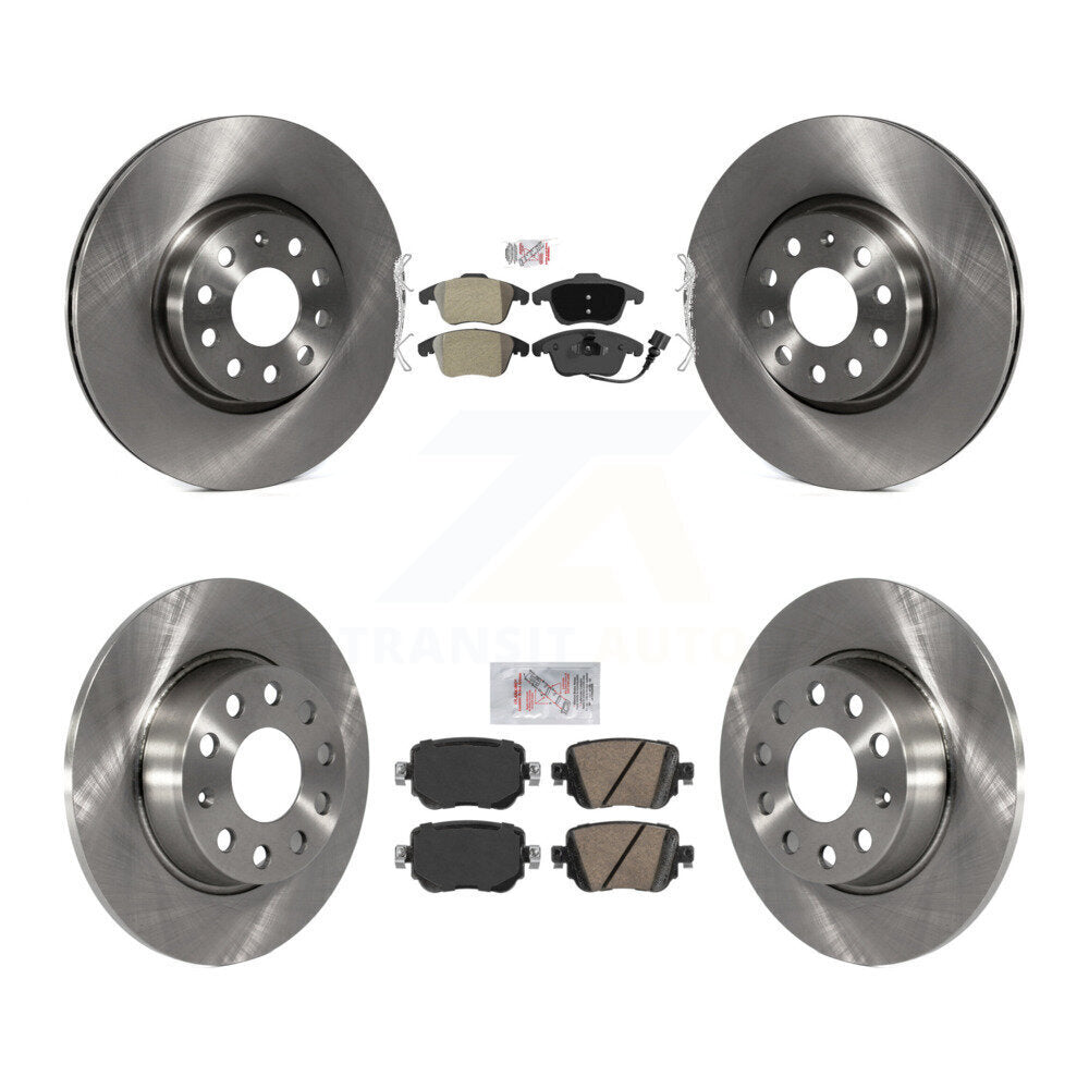 Disc Rotors and Semi-Metallic (Front) & Ceramic (Rear) Brake Pads Kit-K8A-103667 - Kit.bestparts.ca