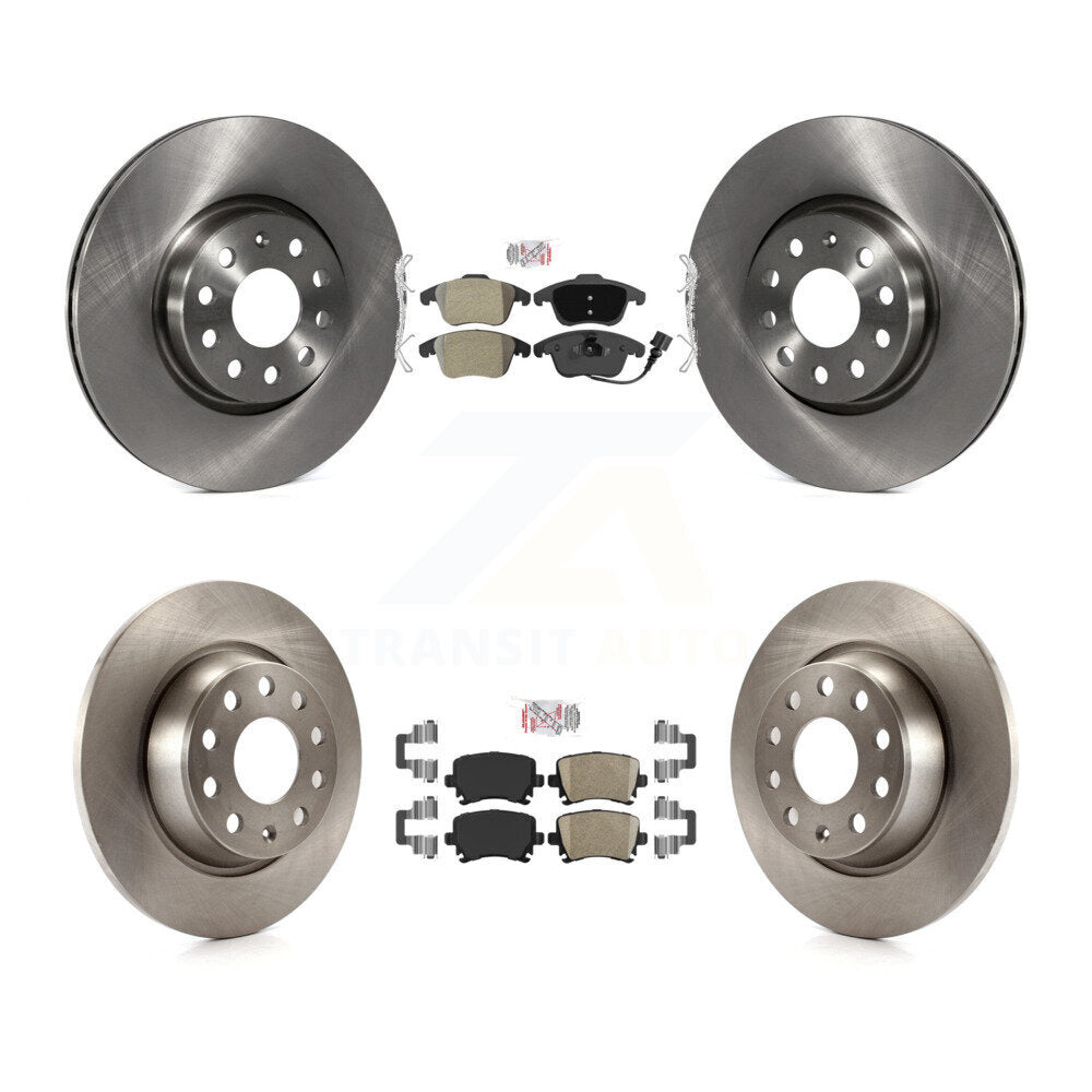 Disc Rotors and Semi-Metallic (Front) & Ceramic (Rear) Brake Pads Kit-K8A-103673 - Kit.bestparts.ca