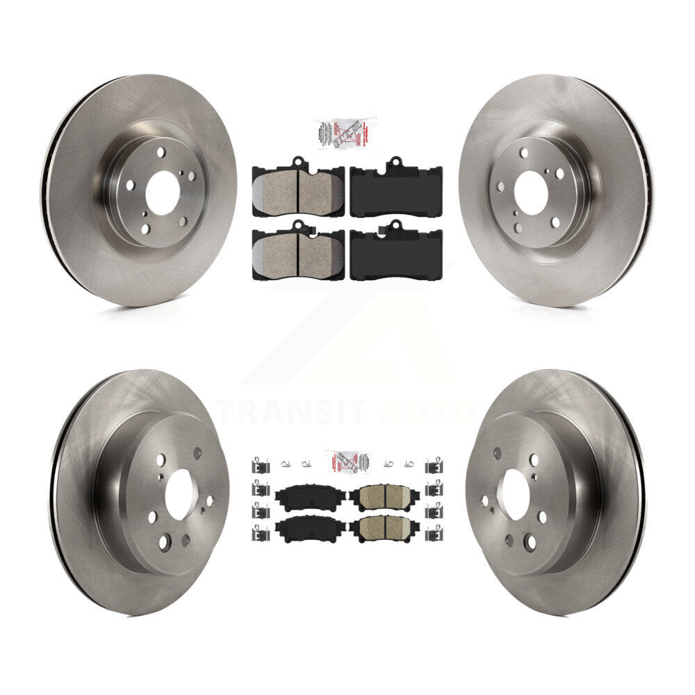 Disc Rotors and Semi-Metallic (Front) & Ceramic (Rear) Brake Pads Kit-K8A-104886 - Kit.bestparts.ca