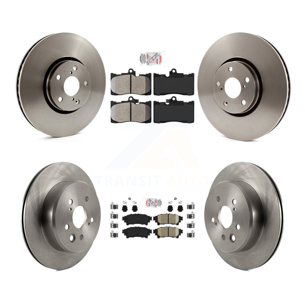 Disc Rotors and Semi-Metallic (Front) & Ceramic (Rear) Brake Pads Kit-K8A-104891 - Kit.bestparts.ca
