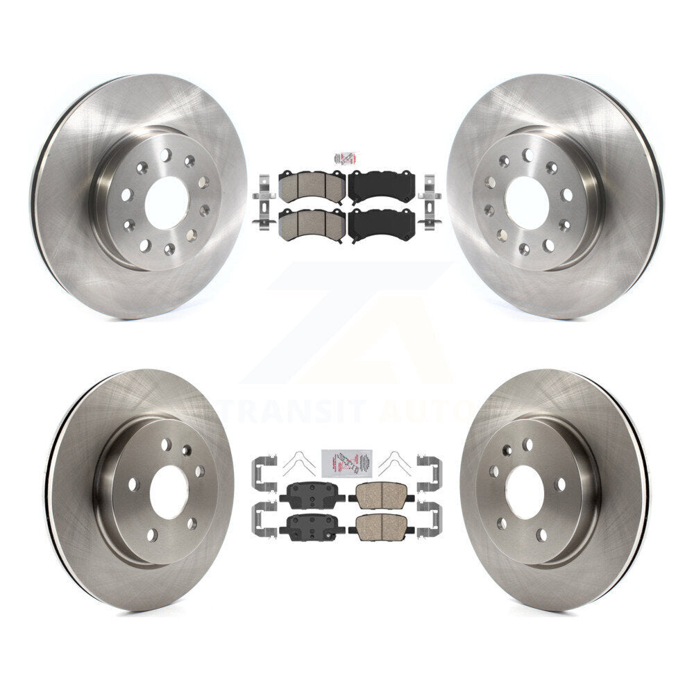 Disc Rotors and Semi-Metallic (Front) & Ceramic (Rear) Brake Pads Kit-K8A-106294 - Kit.bestparts.ca