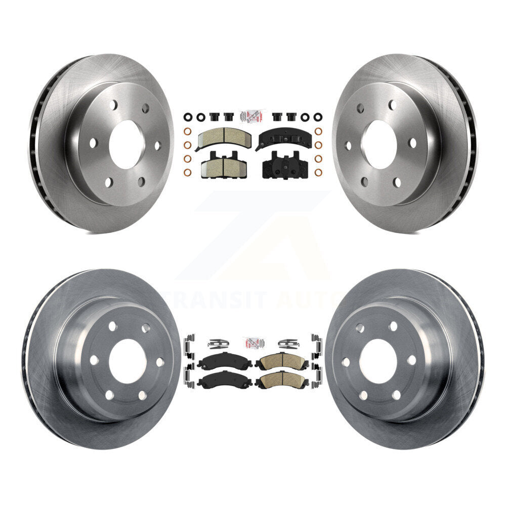 Disc Rotors and Semi-Metallic (Front) & Ceramic (Rear) Brake Pads Kit-K8A-106423 - Kit.bestparts.ca